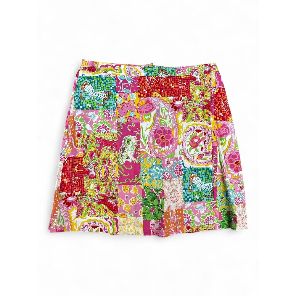 Moka Sport Patchwork Floral A-Line Skirt‎ Size 14 (Plus)